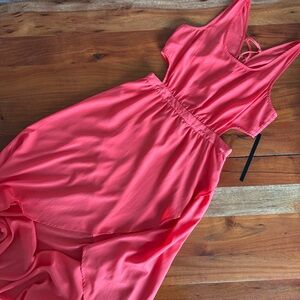 🦊 Ali & Kris coral High Low Dress